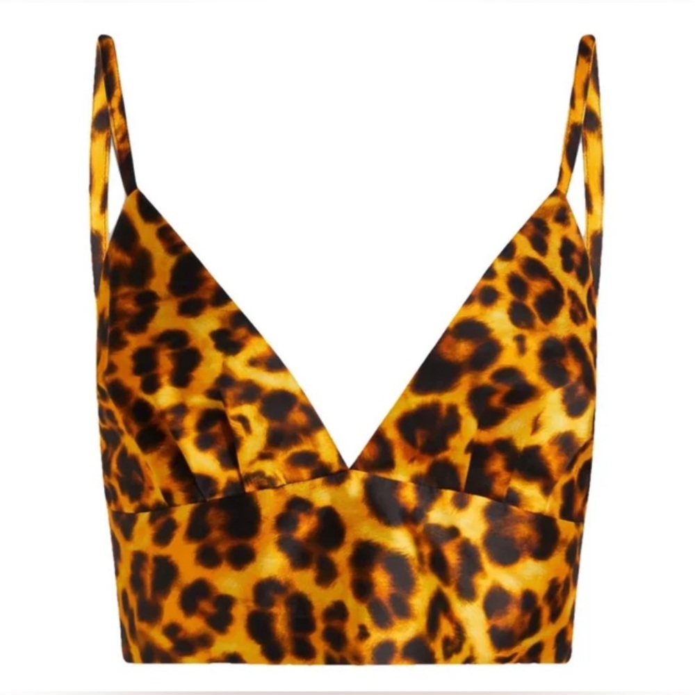 NWT Sandro Cannes Leopard Bralette Top – Chic Parisian Style